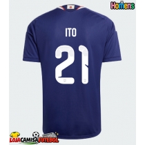 Camisa de Futebol Japão Hiroki Ito #21 Equipamento Principal Mundo 2026 Manga Curta